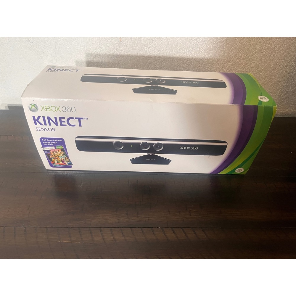 Microsoft Xbox 360 Kinect Sensor with Kinect Adventures Game Model 1414 Open Box